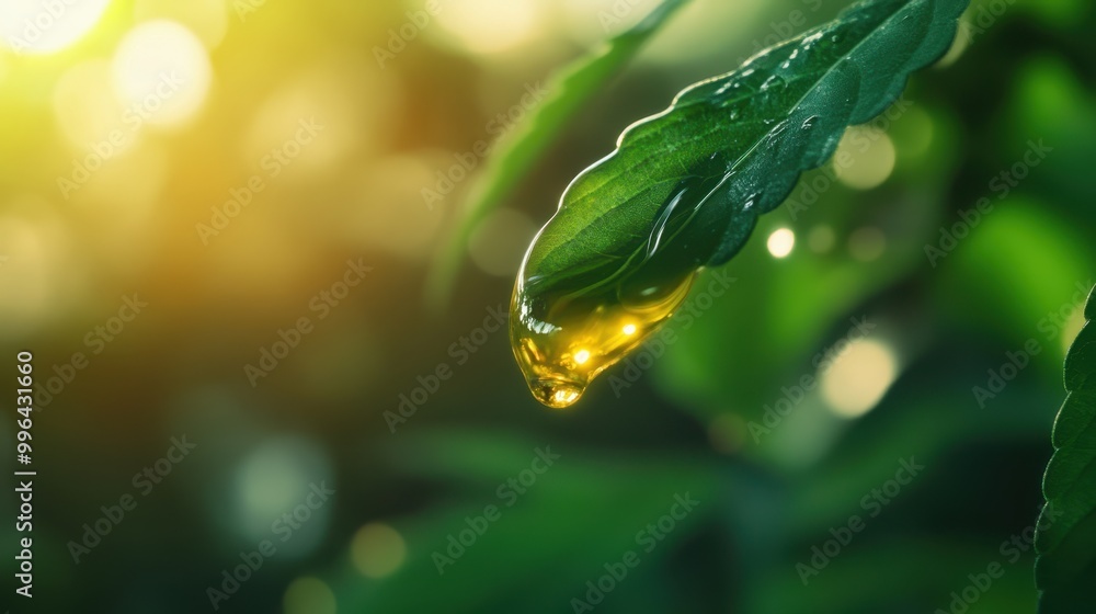The Leaf with Golden Droplet The Leaf with Golden Droplet