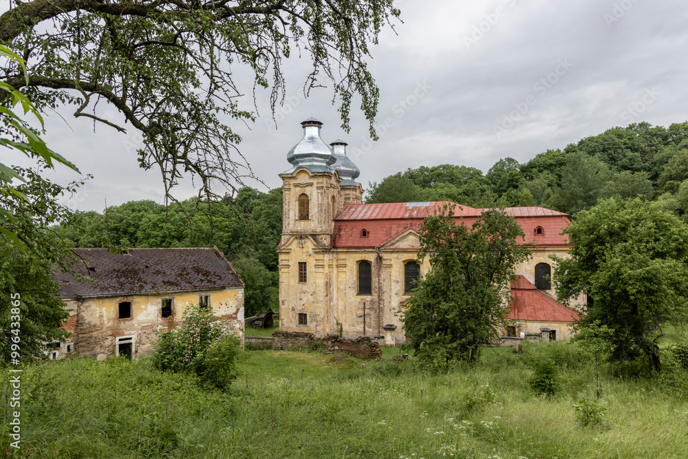 Church of visitation of Virgin Mary, Skoky near Zlutice, Western Bohemia, Czech Republic Church of visitation of Virgin Mary, Skoky near Zlutice, Western Bohemia, Czech Republic