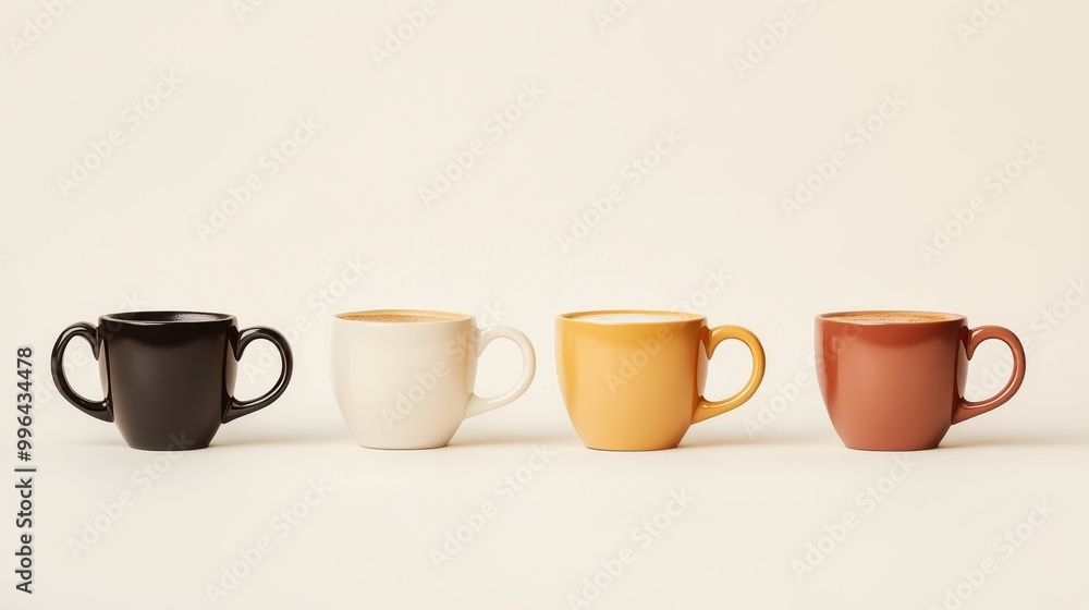 The Colorful Coffee Mug Set The Colorful Coffee Mug Set