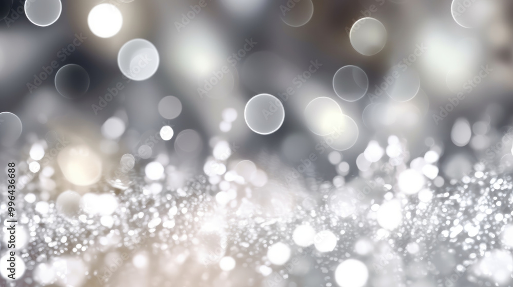Blur bookeh silver lights or flashes on a dark white color background Blur bookeh silver lights or flashes on a dark white color background