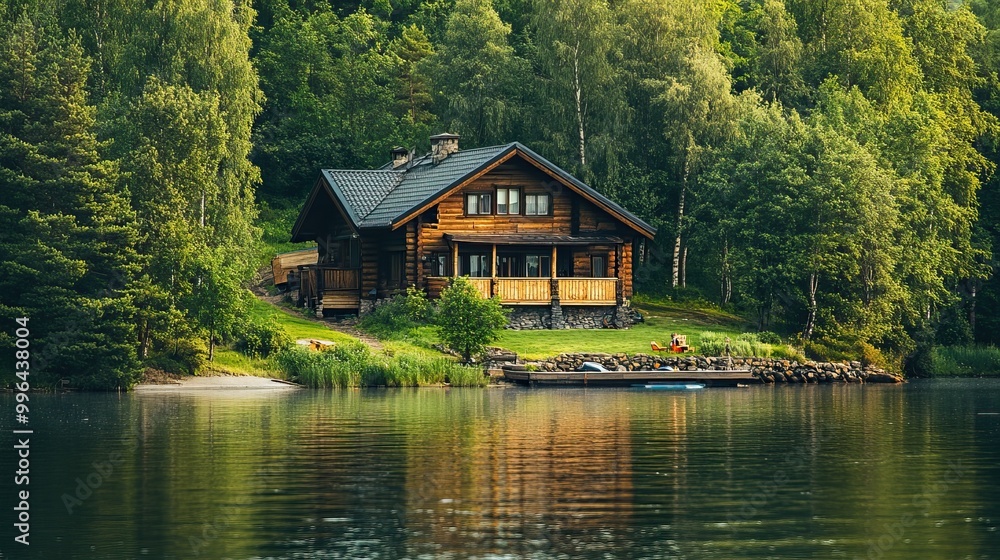 Picturesque Wooden Cabin by the Lake Picturesque Wooden Cabin by the Lake