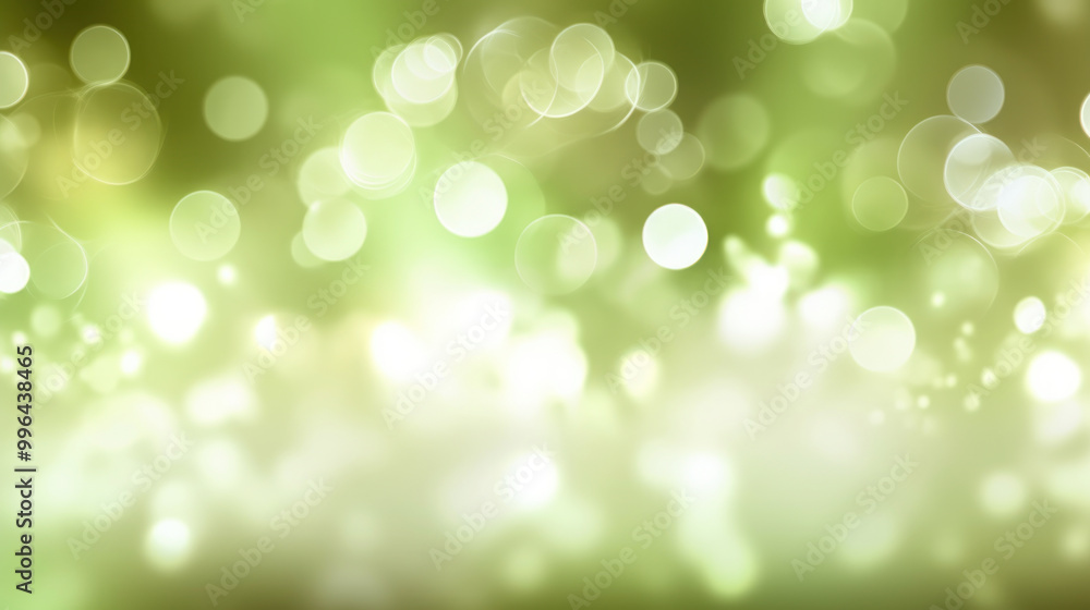 Fototapeta premium Blur bookeh silver lights or flashes on a light lime color background