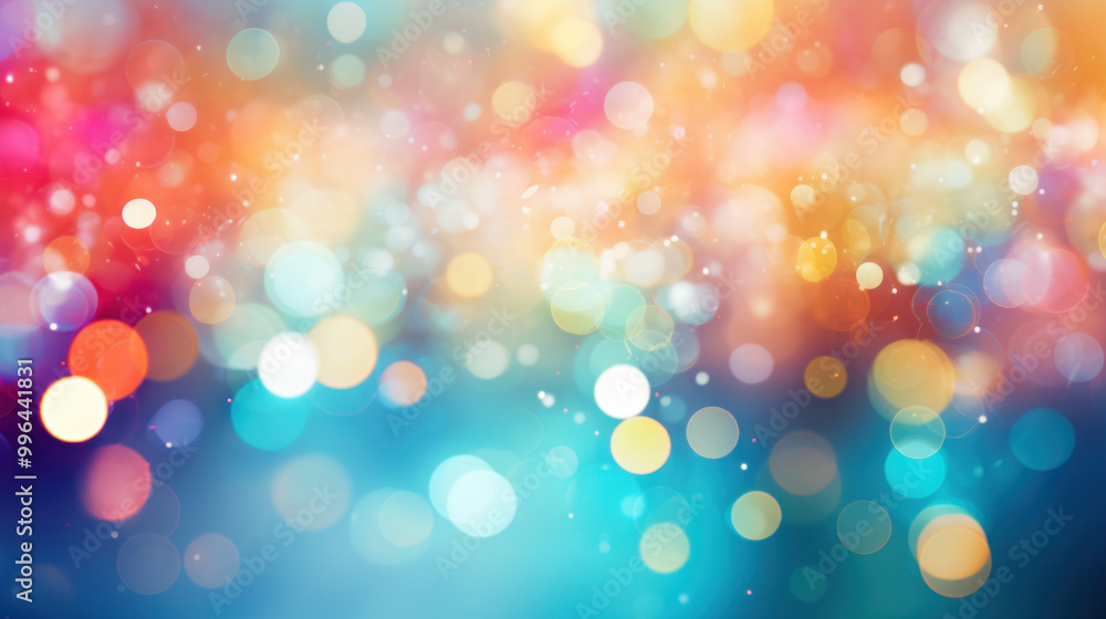 Obraz premium Blur bookeh colorful lights or flashes on a white color background