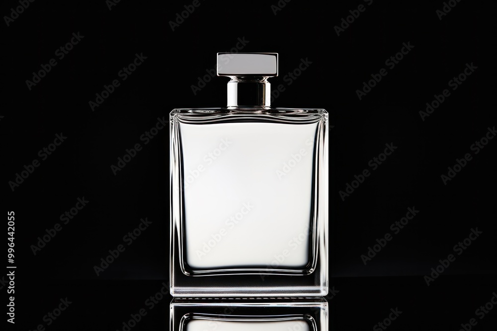 A sleek, minimalist perfume bottle with clean lines and a modern aesthetic A sleek, minimalist perfume bottle with clean lines and a modern aesthetic