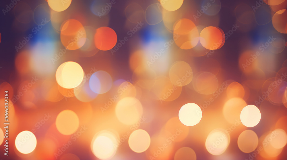 Obraz premium Blur bookeh colorful lights or flashes on a brown color background