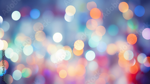 Blur bookeh colorful lights or flashes on a light gray color background