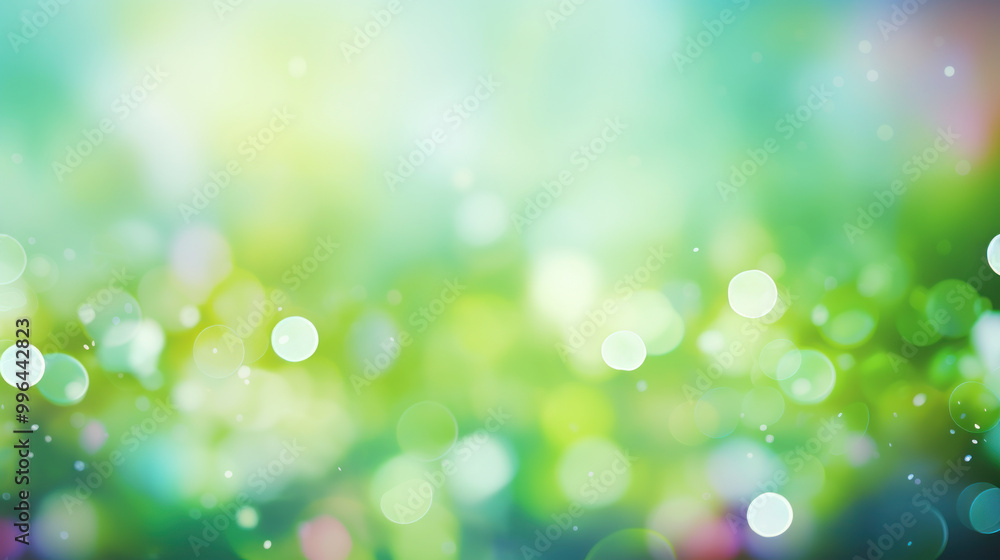 Obraz premium Blur bookeh colorful lights or flashes on a lime color background