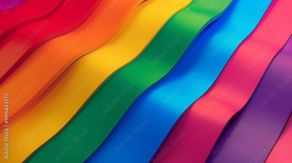 A vibrant array of colorful ribbons in rainbow hues, showcasing flowing waves in various shades, creating a joyful and dynamic visual. A vibrant array of colorful ribbons in rainbow hues, showcasing flowing waves in various shades, creating a joyful and dynamic visual.
