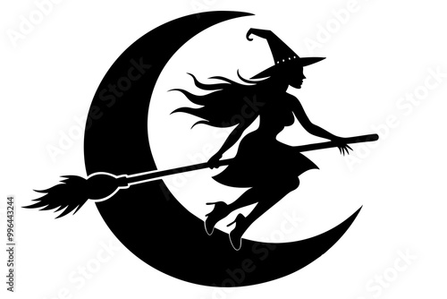 witch with a broom