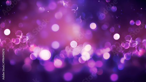 Blur bookeh colorful lights or flashes on a purple color background