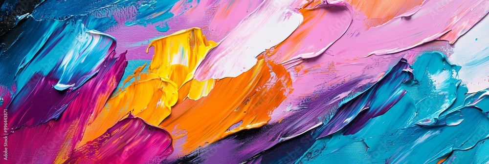 Abstract painting with vibrant colors Abstract painting with vibrant colors