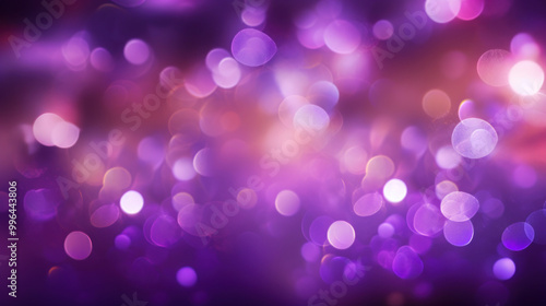 Blur bookeh colorful lights or flashes on a violet color background