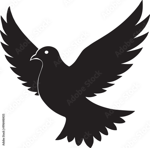 dove silhouette vector