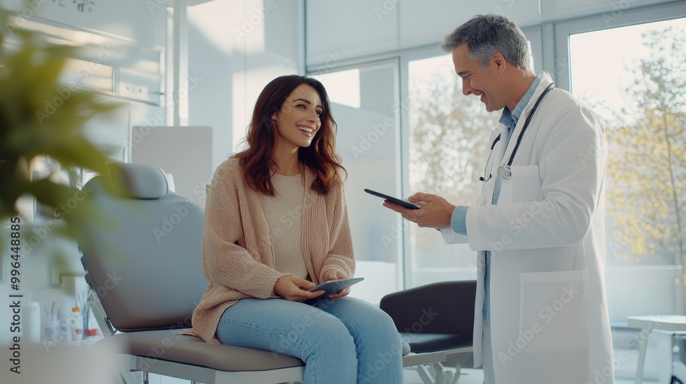 Obraz premium The Doctor and Patient Interaction