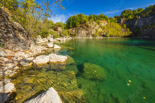 Benatina travertine, natural monument and protected landscape area Vihorlat, Slovakia