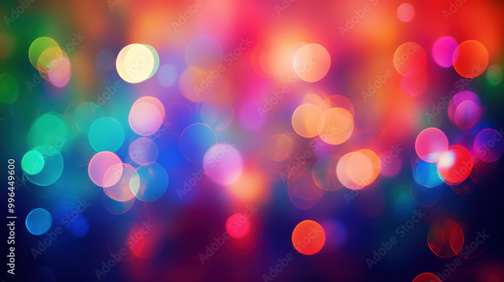 Fototapeta premium Blur bookeh colorful lights or flashes on a colorful color background