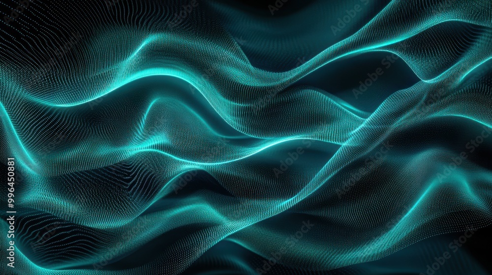 Obraz premium The Waves of Digital Light