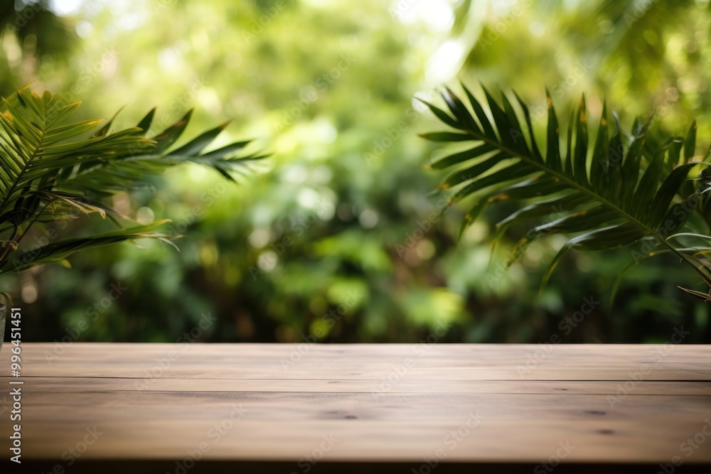Tropical leaves table outdoors nature. Tropical leaves table outdoors nature.