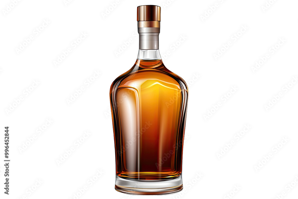 Illustration of a Whiskey Bottle Illustration of a Whiskey Bottle