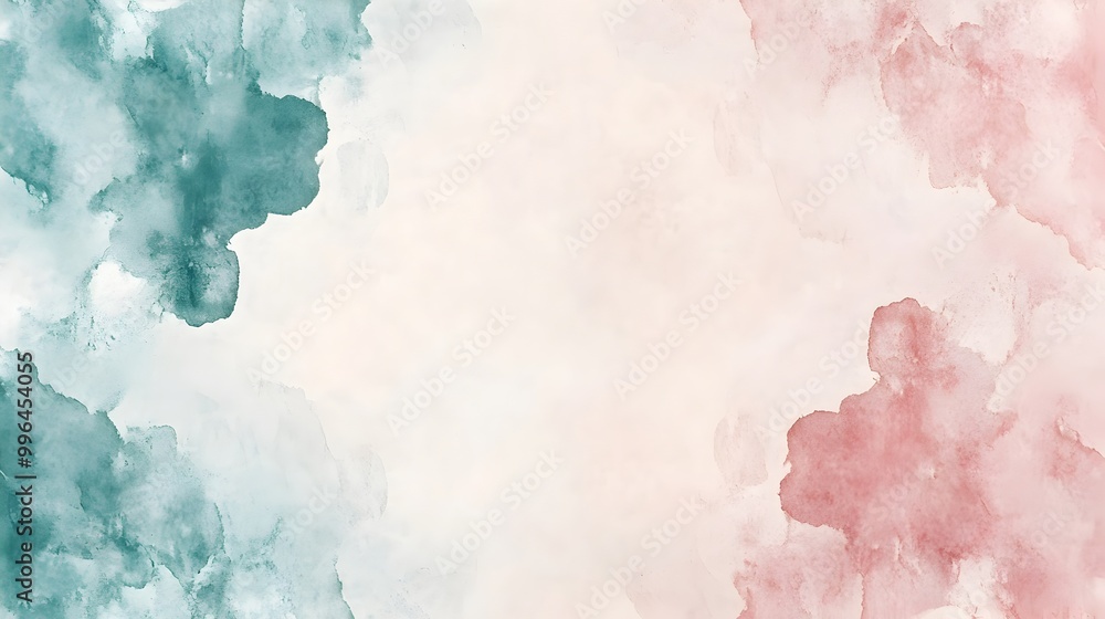Fototapeta premium Ethereal Watercolor Splash Abstract Background with Soft Pastel Tones
