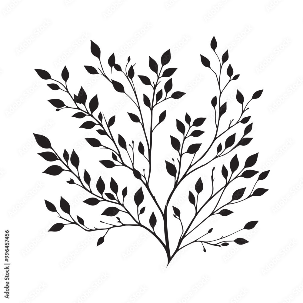branch silhouette on white background
branch silhouette on white background