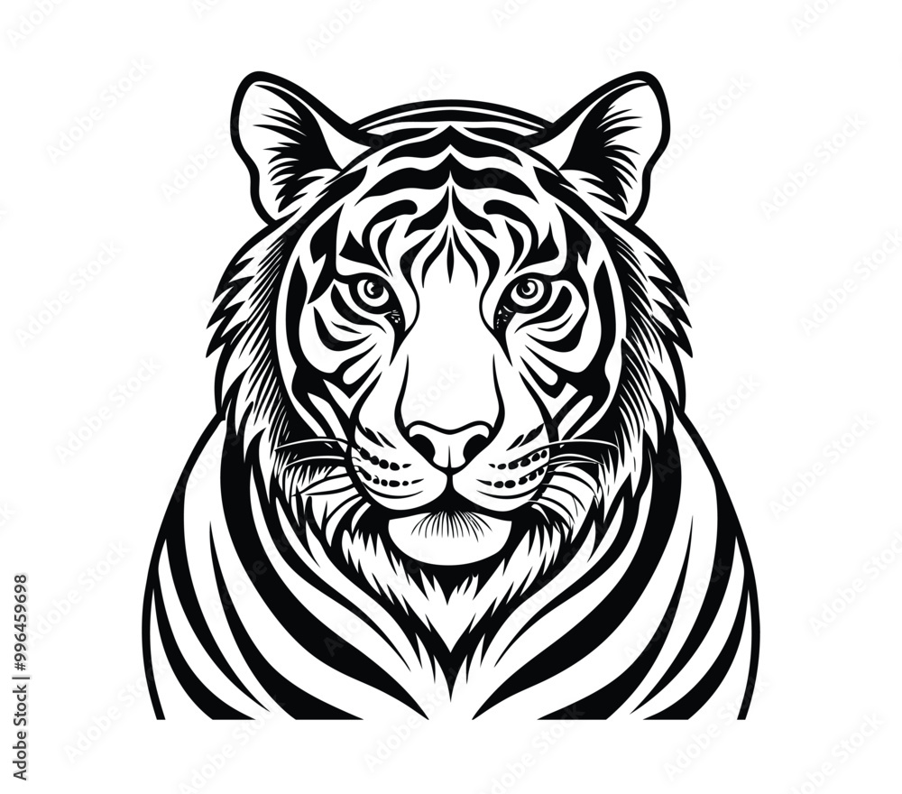 Tiger head vector Tiger head vector