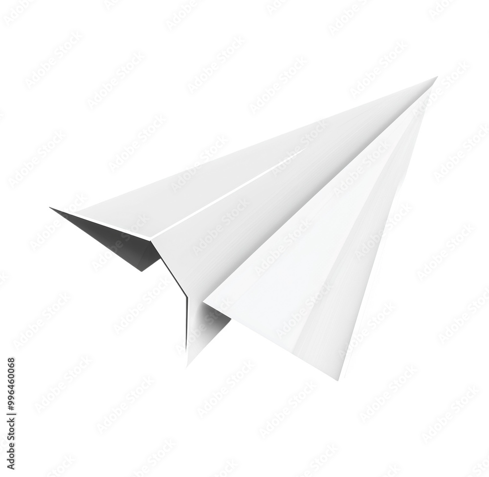 Paper airplane isolated on white Paper airplane isolated on white