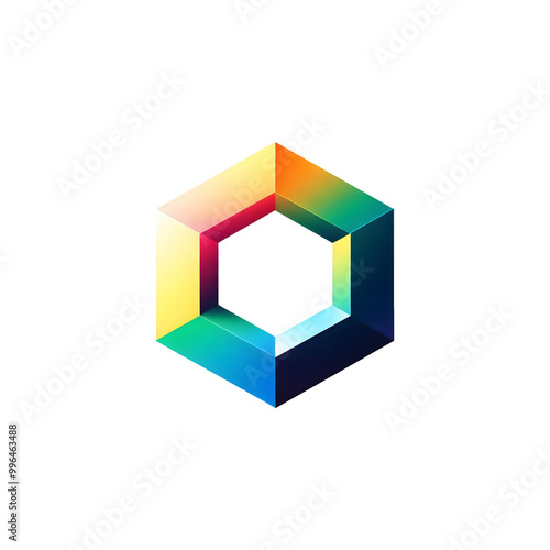 Free Download Colorful Geometric Shapes Heptagon PNG - GFXLoad