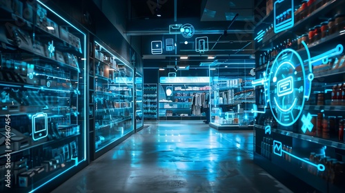 Futuristic AI Driven Smart Retail Store with Real Time Promotions and Inventory Based Offers