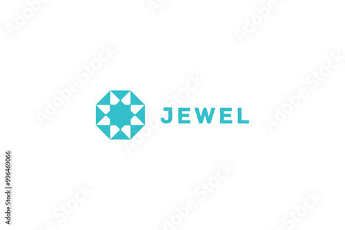 Gem abstract logo design solution