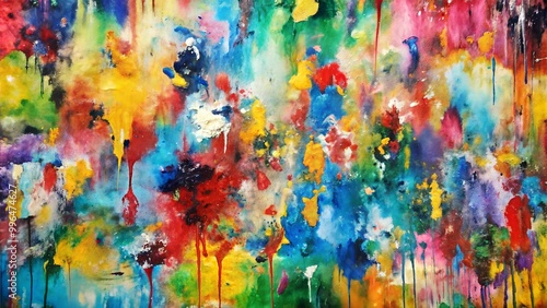 abstract colorful background with splashes