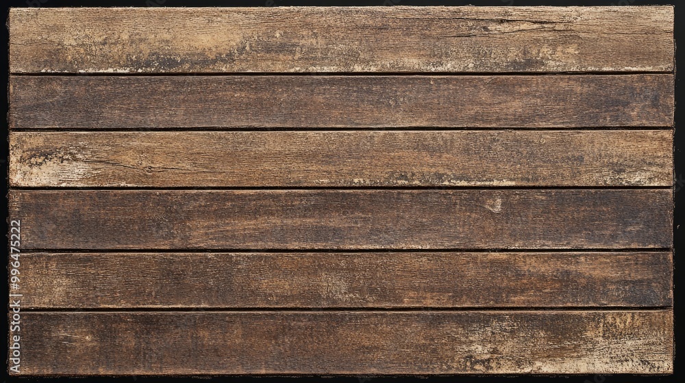 Weathered brown wooden plank with a grunge texture featuring horizontal stripes Weathered brown wooden plank with a grunge texture featuring horizontal stripes