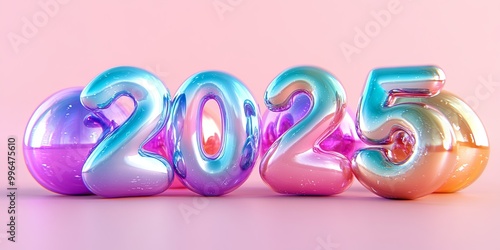 Colorful balloon numbers "2...