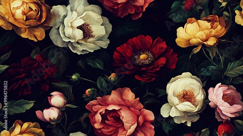 A vibrant arrangement of co...