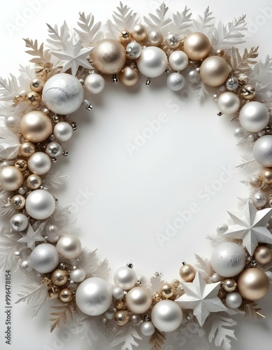 pearl necklace on white background