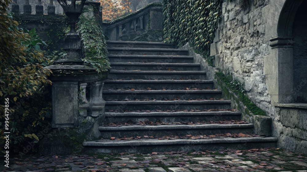 Steps leading to an upper level Steps leading to an upper level