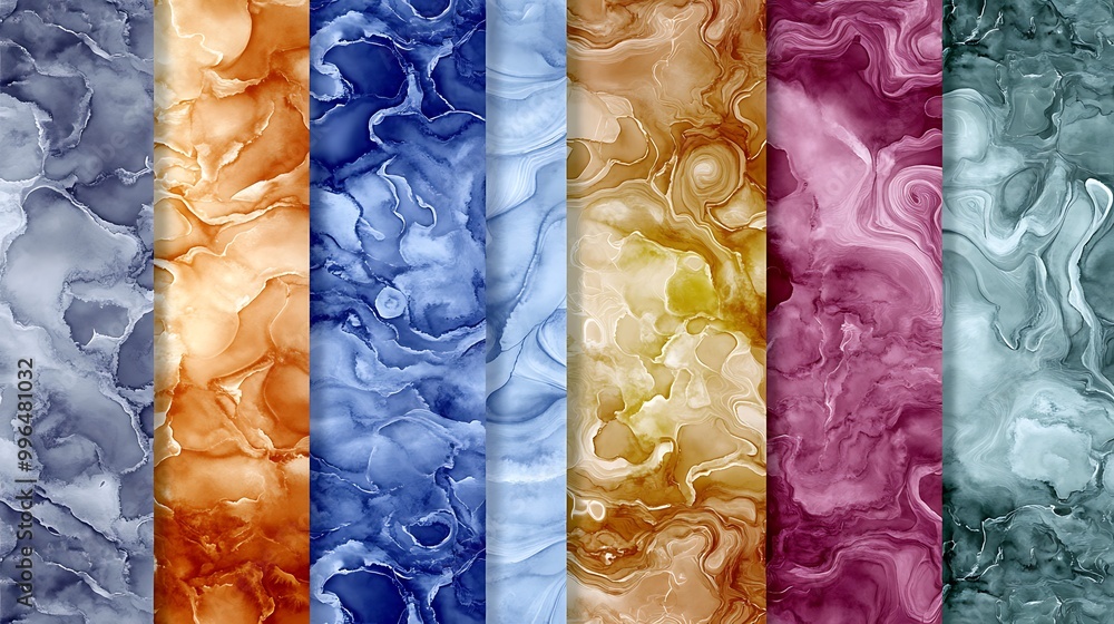 Abstract Swirl Backgrounds Seamless Patterns Blue Orange Beige Pink Teal Abstract Swirl Backgrounds Seamless Patterns Blue Orange Beige Pink Teal