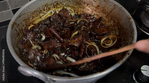A sweet soy sauce beef or 