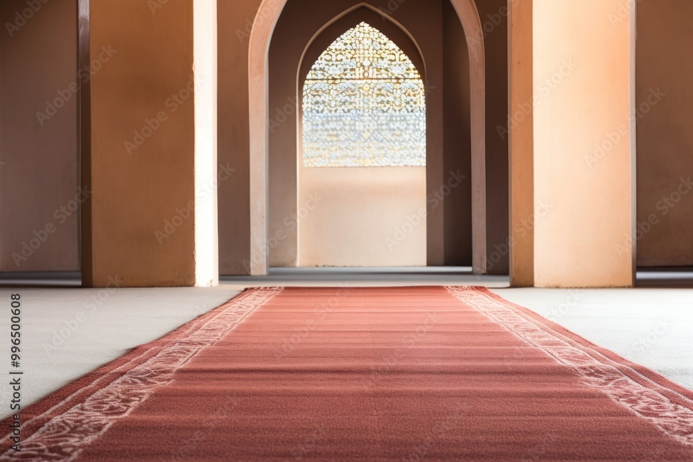 Fototapeta premium Prayer rug architecture floor spirituality.