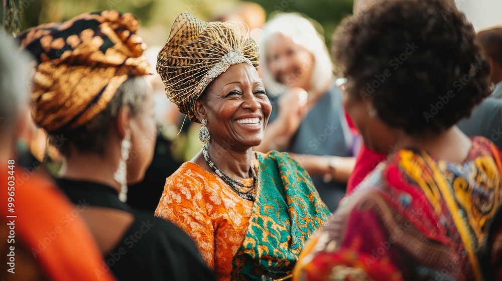 Joyous Cultural Wedding Celebration: Diverse Guests in Colorful Attire Capturing Candid Moments of Love and Unity Joyous Cultural Wedding Celebration: Diverse Guests in Colorful Attire Capturing Candid Moments of Love and Unity