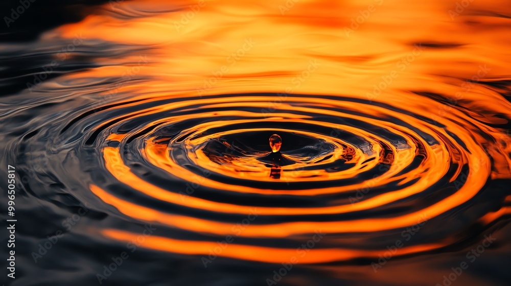 A mesmerizing close-up of water ripples reflecting warm orange hues, capturing the beauty of natural light and movement. A mesmerizing close-up of water ripples reflecting warm orange hues, capturing the beauty of natural light and movement.