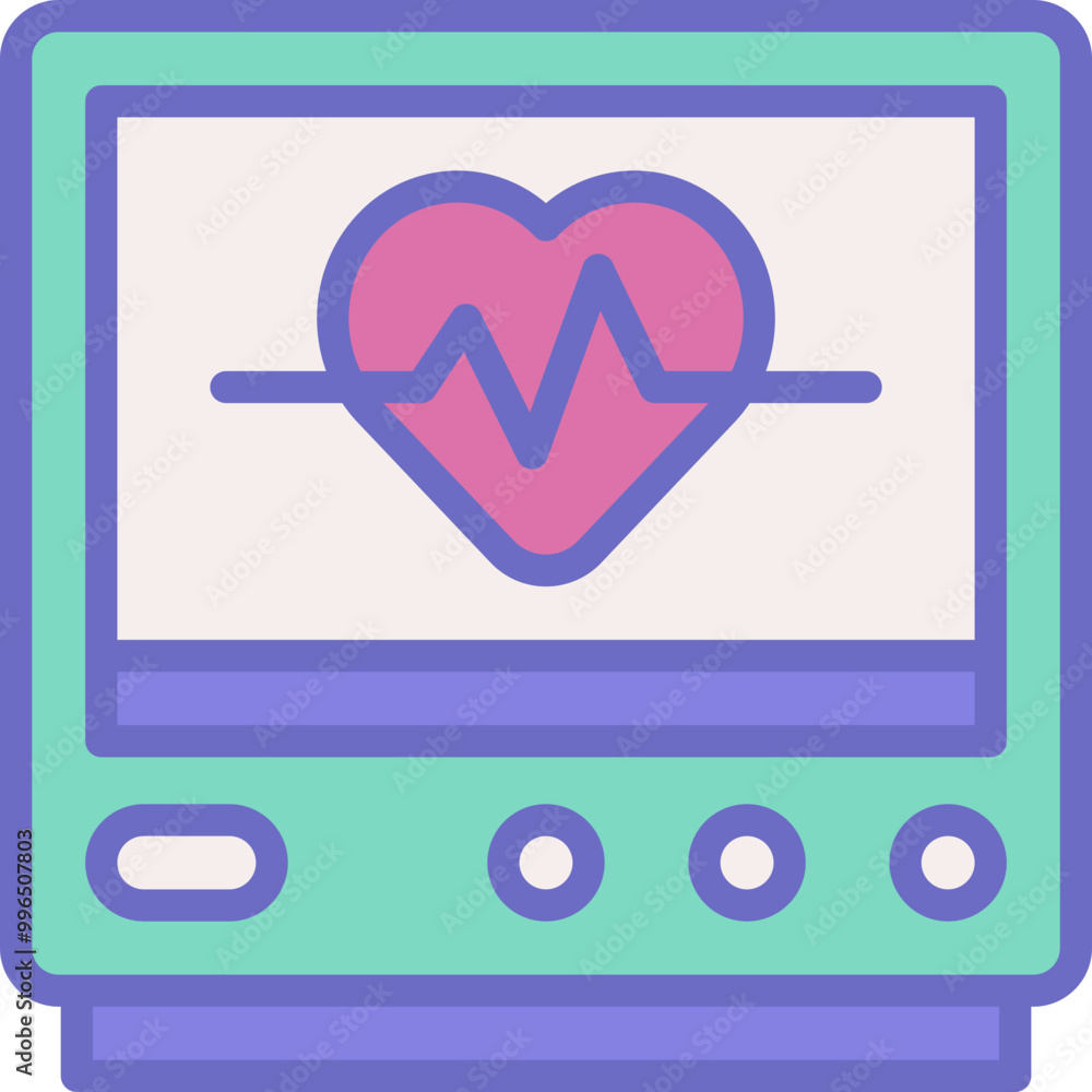 Multicolored medicine icon flat Multicolored medicine icon flat