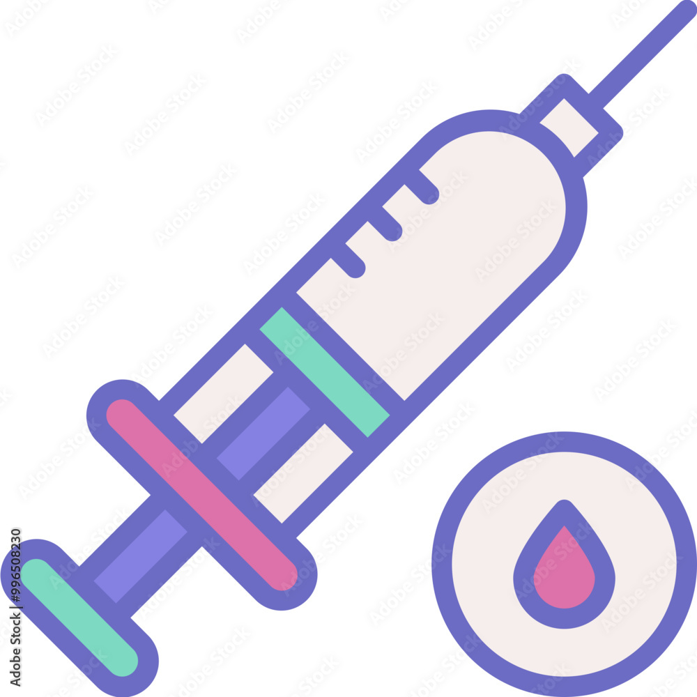 Multicolored medicine icon flat Multicolored medicine icon flat
