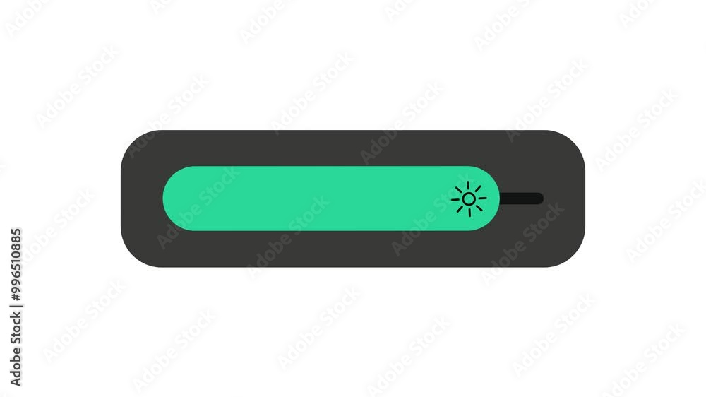 Brightness Button animation transparent background 4K Brightness Button animation transparent background 4K
