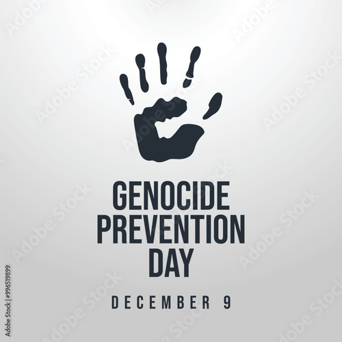 vector graphic of Genocide Prevention Day ideal for Genocide Prevention Day celebration.