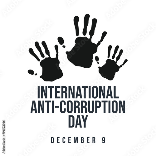 vector graphic of International Anti-Corruption Day ideal for International Anti-Corruption Day celebration.