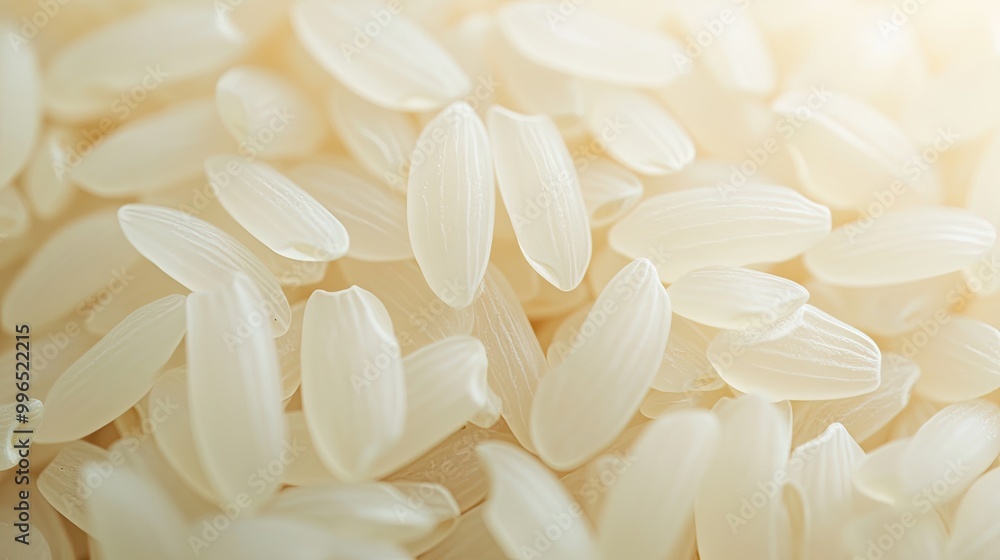 A detailed shot of white rice grains in close-up, creating a textured, uniform background for food or culinary concepts. A detailed shot of white rice grains in close-up, creating a textured, uniform background for food or culinary concepts.