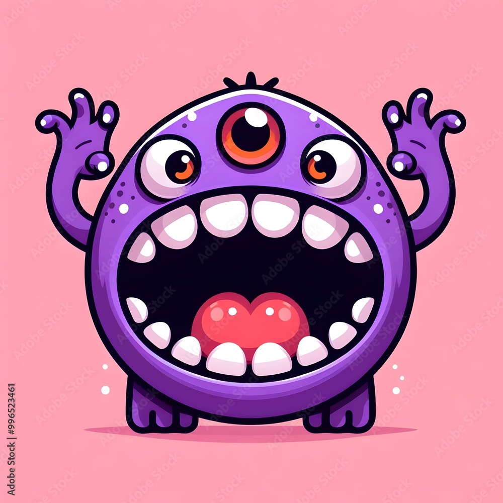 Monster cartoon doodle character Monster cartoon doodle character