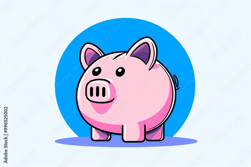 A minimalist icon of a piggy bank, symbolizing savings and personal finance management in a clean design A minimalist icon of a piggy bank, symbolizing savings and personal finance management in a clean design