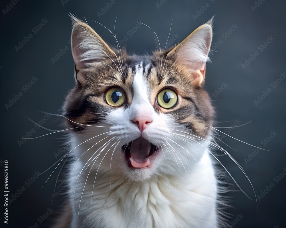 Angry and surprised cat Angry and surprised cat